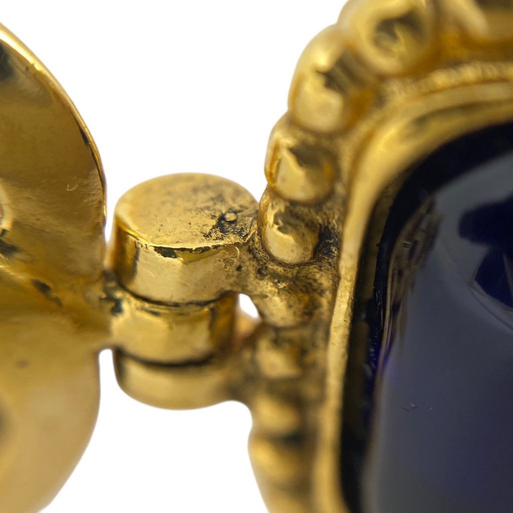 シャネル ロゴ カラーストーン イヤリング スイング グリポア イヤリング GP ゴールド レディース 【中古】bracc