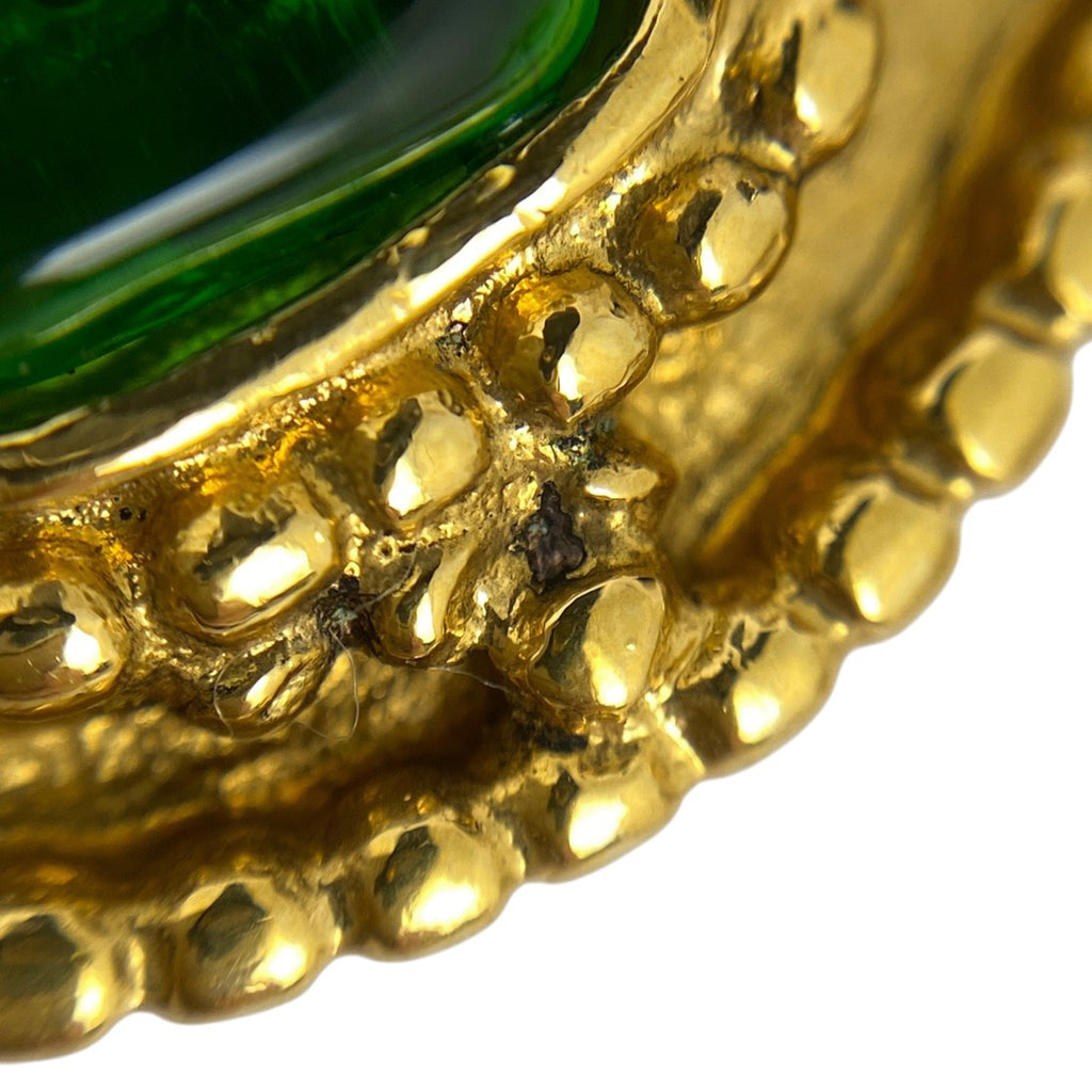 シャネル ロゴ カラーストーン イヤリング スイング グリポア イヤリング GP ゴールド レディース 【中古】bracc