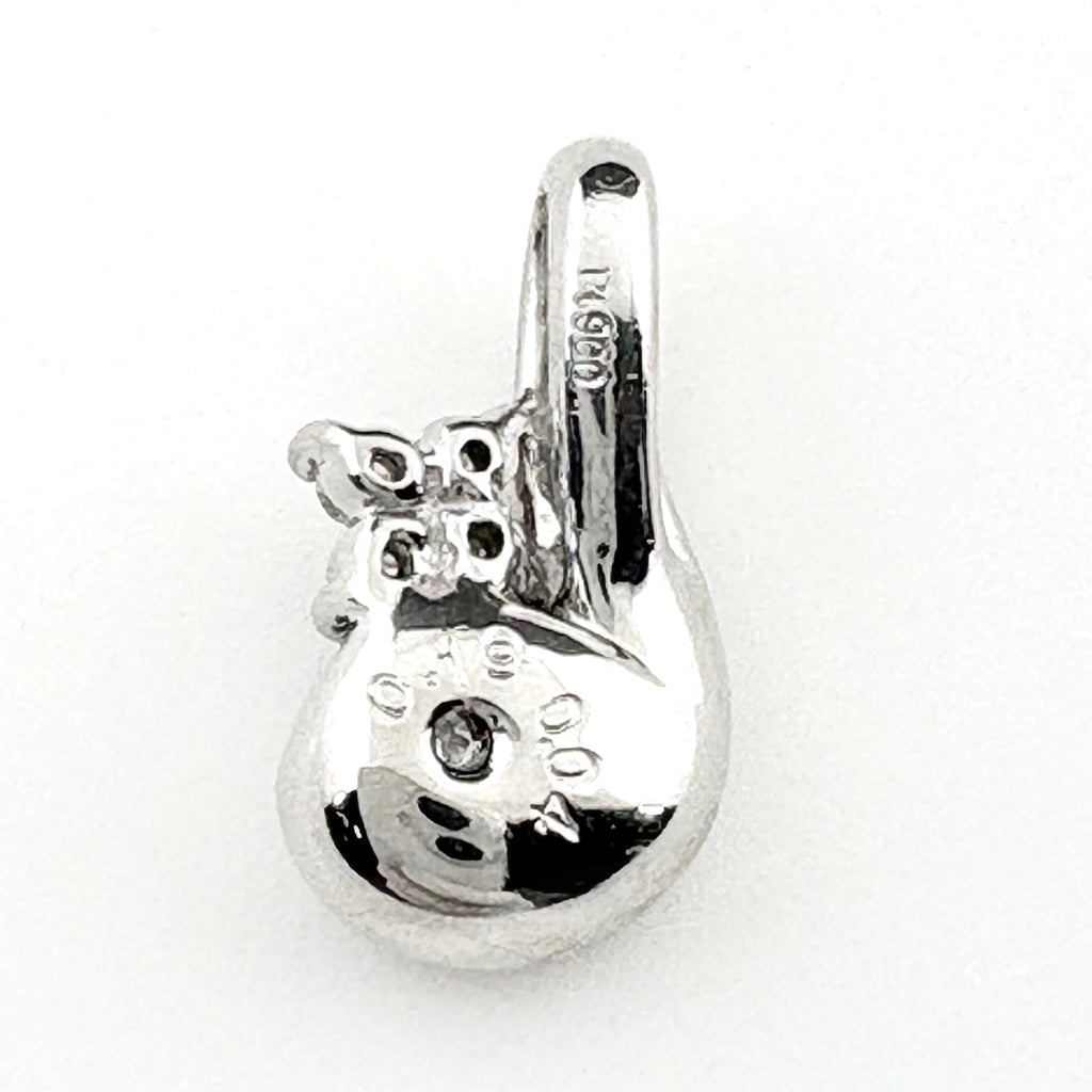 フラワーモチーフ ペンダントトップ プラチナ メレダイヤ 花 ペンダントトップ Pt900 ダイヤモンド レディース 【中古】nbjwl