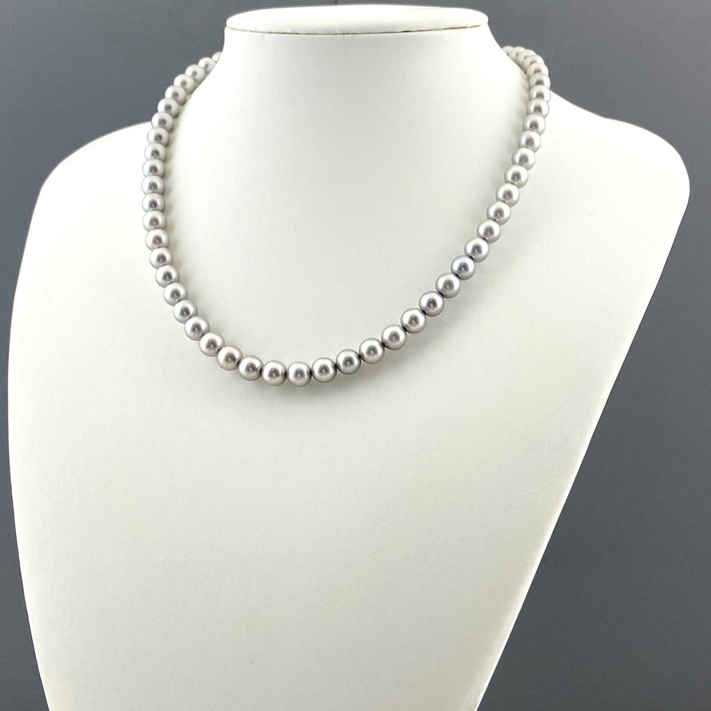 タサキ パール デザインネックレス シルバー 真珠 ネックレス SV パール レディース 【中古】brjwl