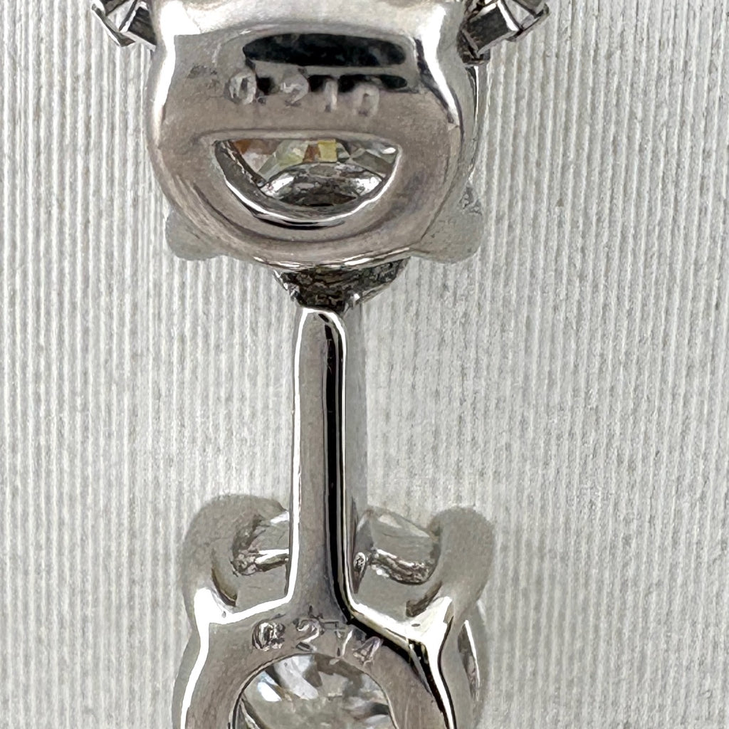 アジャスター 約45cm ルビー ネックレス プラチナ ペンダント メレダイヤ ダイヤモンド Pt900 Pt850 ルビー レディース 【中古】nbjwl