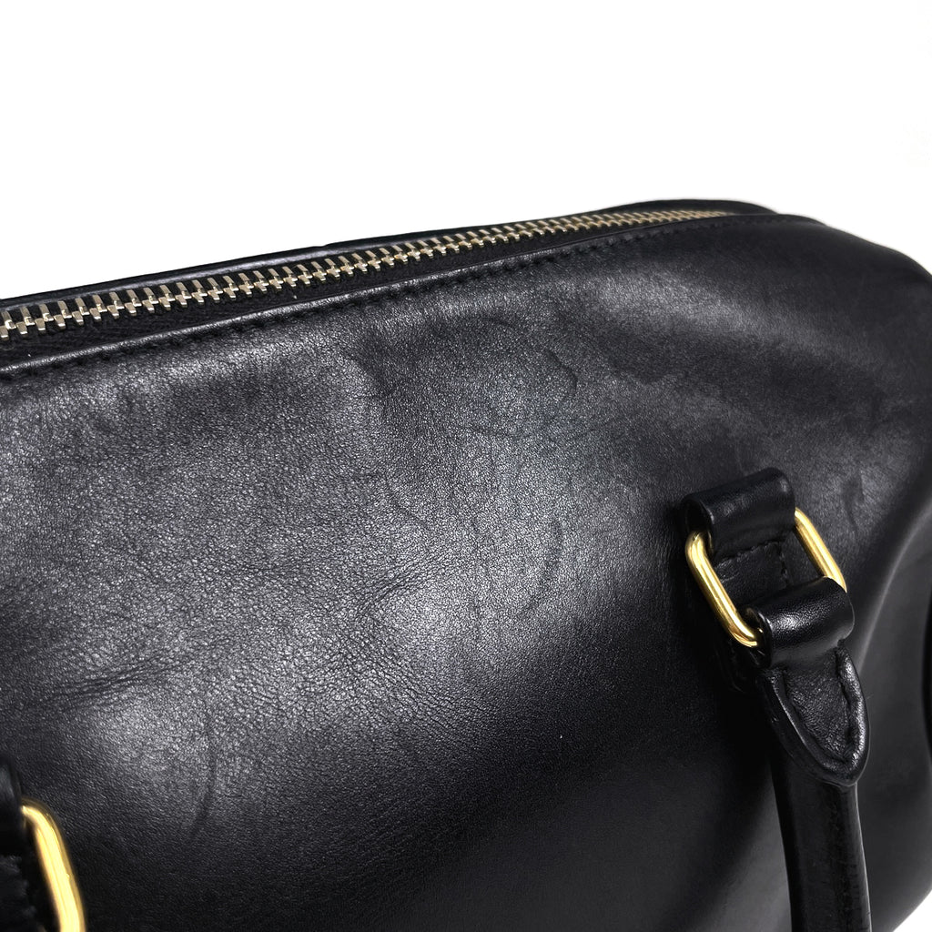 サンローラン ベイビーダッフル ハンドバッグ 2WAY ショルダーバッグ ハンドバッグ レザー ブラック 330958 レディース 【中古】brbag