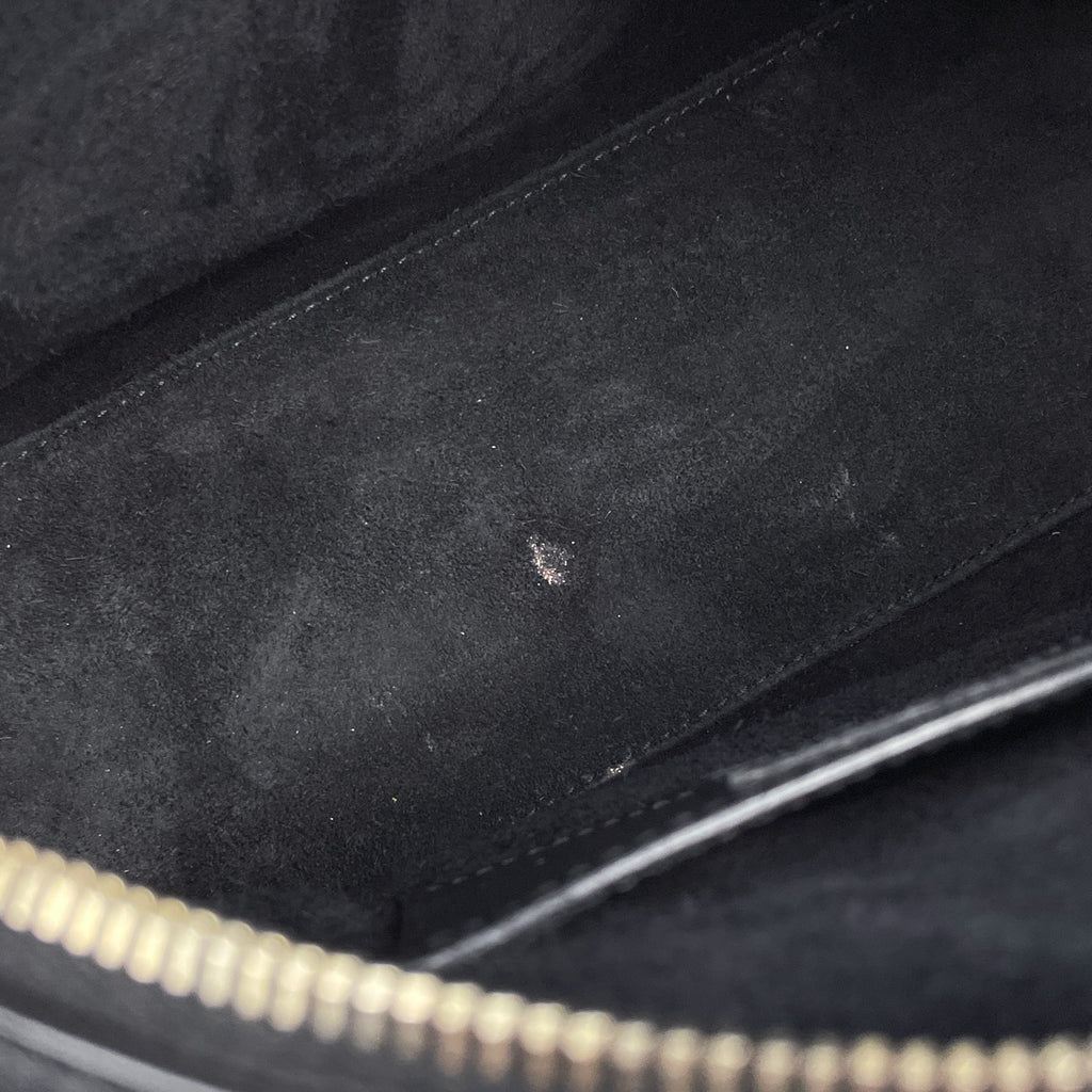 サンローラン ベイビーダッフル ハンドバッグ 2WAY ショルダーバッグ ハンドバッグ レザー ブラック 330958 レディース 【中古】brbag