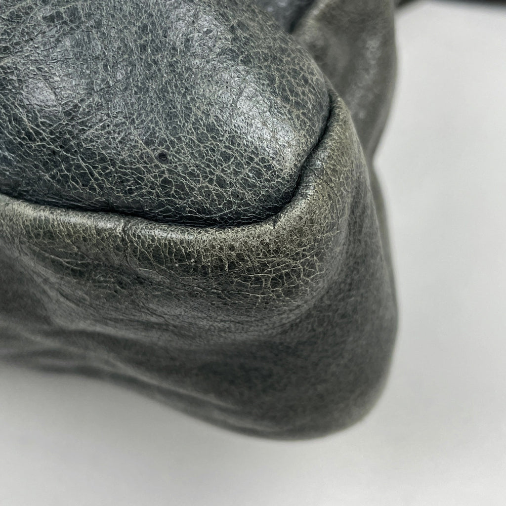 バレンシアガ ザ シティ 2WAY ショルダーバック カーキ ハンドバッグ レザー グリーンベージュ 213048 レディース 【中古】brbag