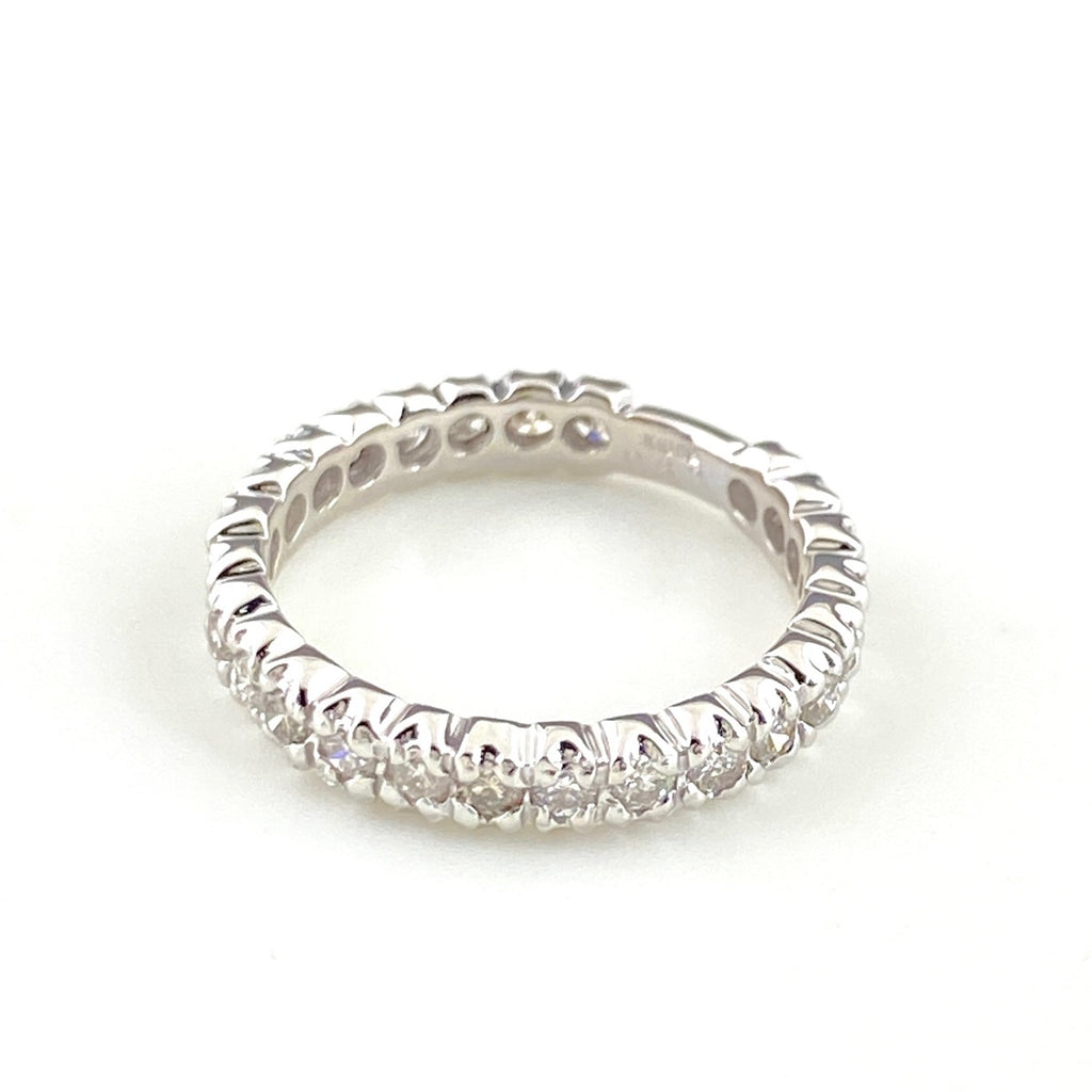 メレダイヤ デザインリング WG ホワイトゴールド 指輪 ピンキー リング 3号 K18 WG ダイヤモンド レディース 【中古】nbjwl