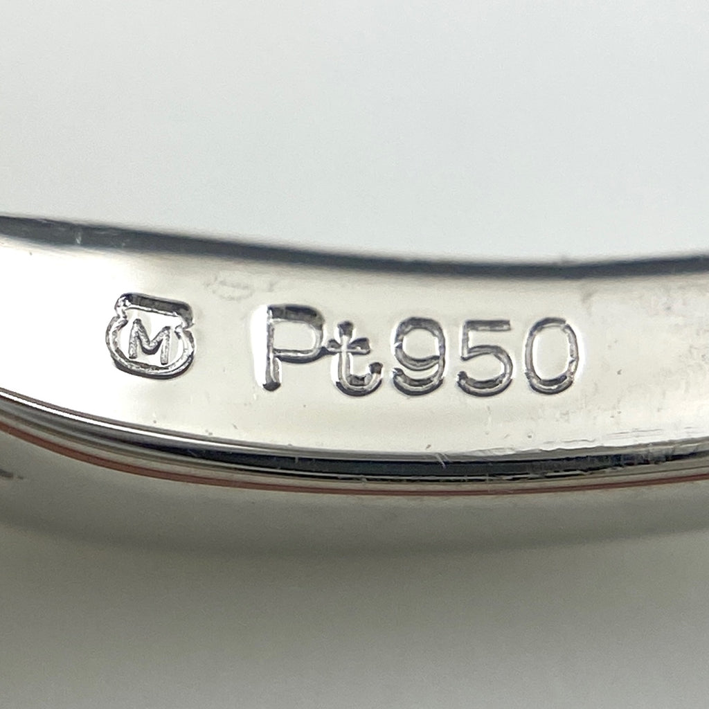 ミキモト パール デザインリング プラチナ 指輪 メレダイヤ 真珠 リング 11号 Pt950 パール ダイヤモンド レディース 【中古】brjwl