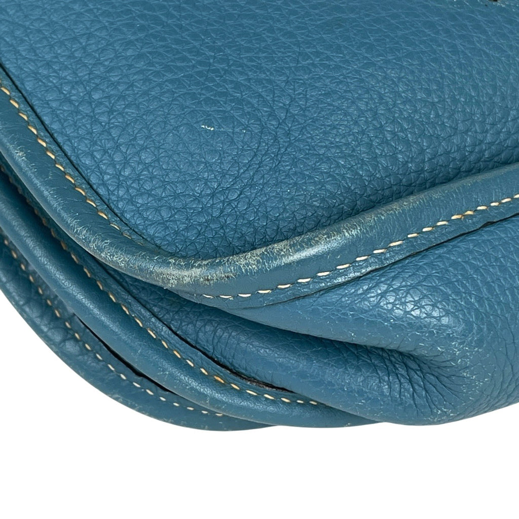 エルメス エヴリン 2 PM パンチング Hロゴ ショルダーバッグ トリヨンクレマンス ブルージーン □K レディース 【中古】brbag