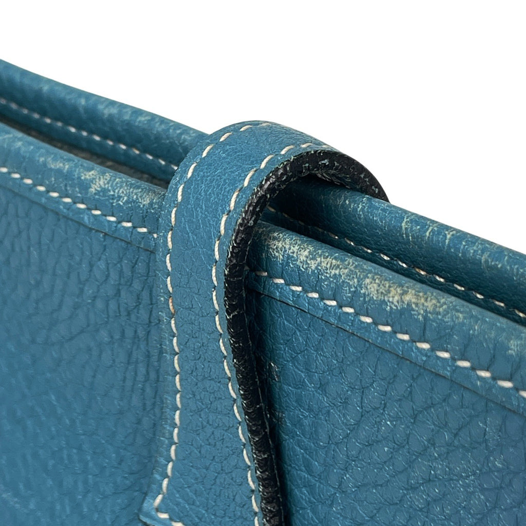 エルメス エヴリン 2 PM パンチング Hロゴ ショルダーバッグ トリヨンクレマンス ブルージーン □K レディース 【中古】brbag