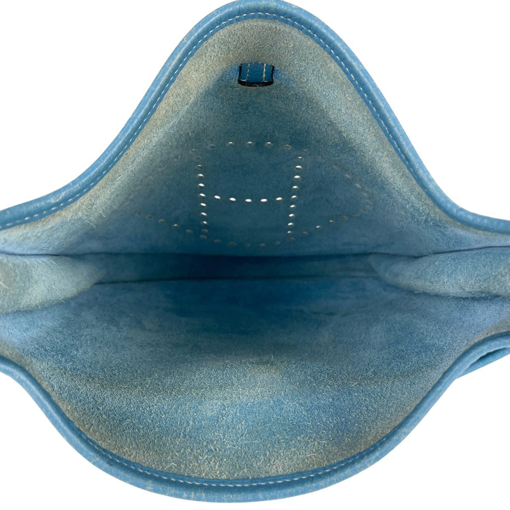 エルメス エヴリン 2 PM パンチング Hロゴ ショルダーバッグ トリヨンクレマンス ブルージーン □K レディース 【中古】brbag