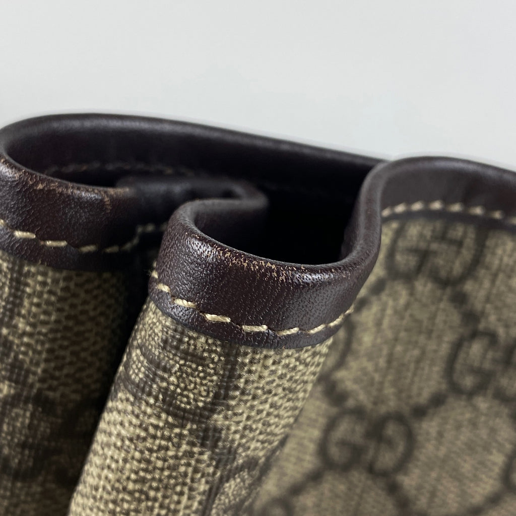 グッチ GG柄 トートバッグ ショルダーバッグ トートバッグ コーティングキャンバス ブラウン 223668 レディース 【中古】brbag