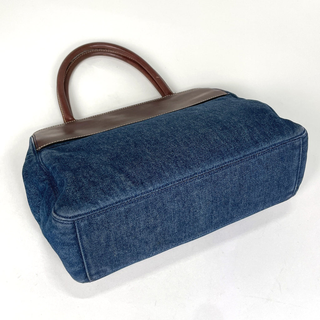 シャネル ココマーク トートバッグ ハンドバッグ 肩掛け トートバッグ デニム ブルー レディース 【中古】brbag