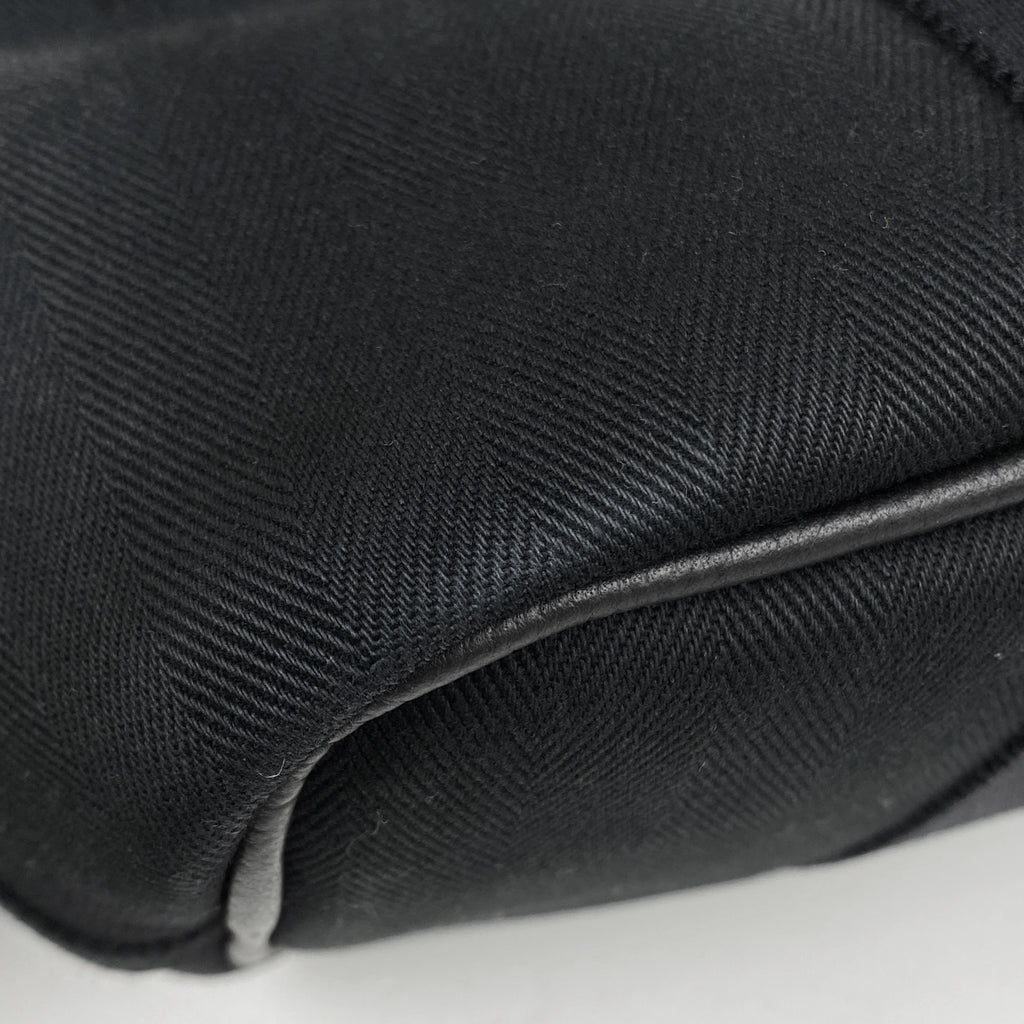 エルメス ヴァルパライソ PM 手提げ トート ハンドバッグ トワルシェブロン ブラック レディース 【中古】brbag