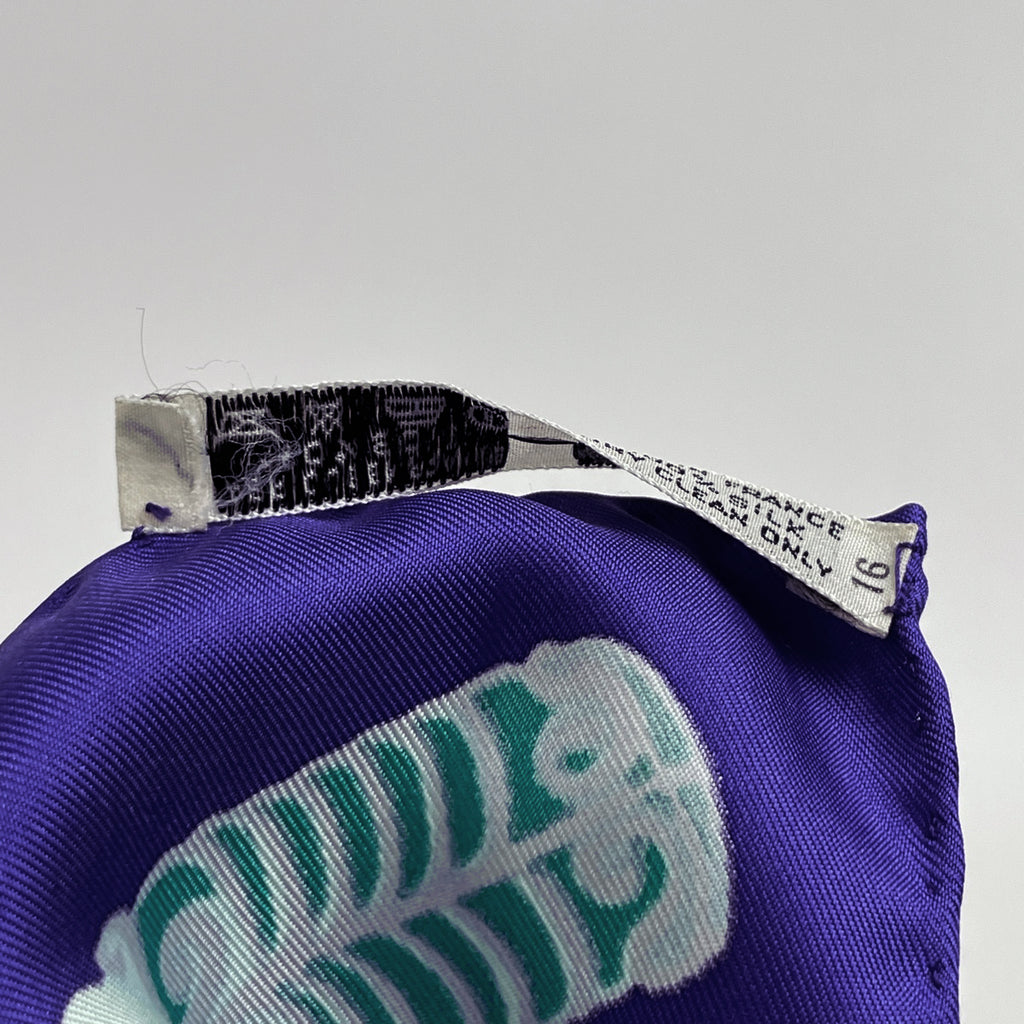 エルメス カレ 90 Etendards et Bonnieres 旗 スカーフ シルク パープル マルチカラー レディース 【中古】brbag