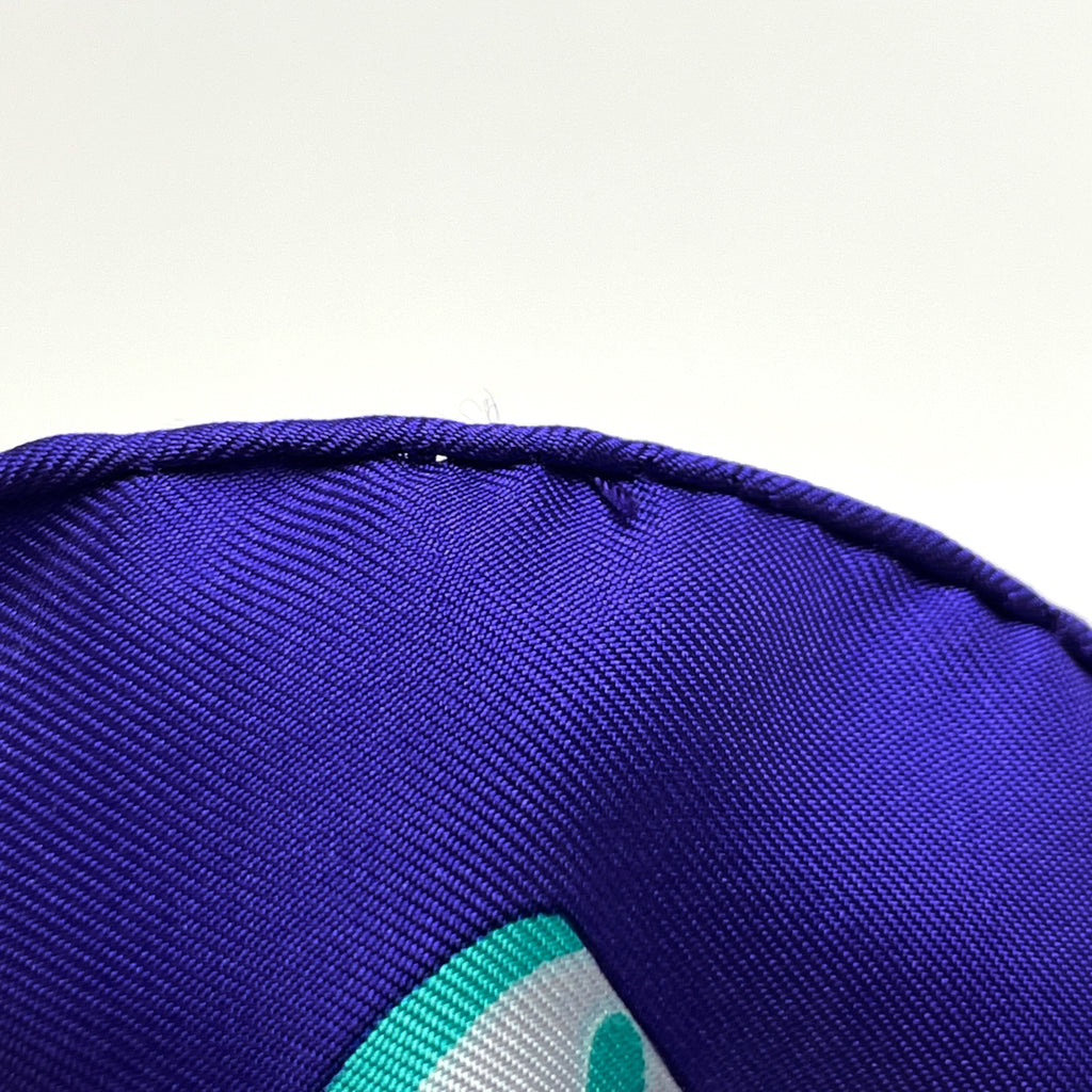 エルメス カレ 90 Etendards et Bonnieres 旗 スカーフ シルク パープル マルチカラー レディース 【中古】brbag