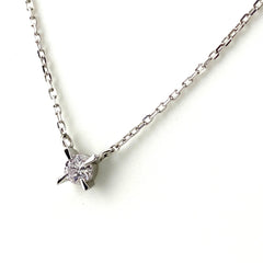 ダイヤモンド デザインネックレス プラチナ ペンダント ネックレス Pt850 ダイヤモンド レディース 【中古】nbjwl
