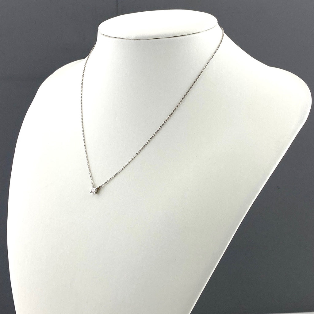 ダイヤモンド デザインネックレス プラチナ ペンダント ネックレス Pt850 ダイヤモンド レディース 【中古】nbjwl