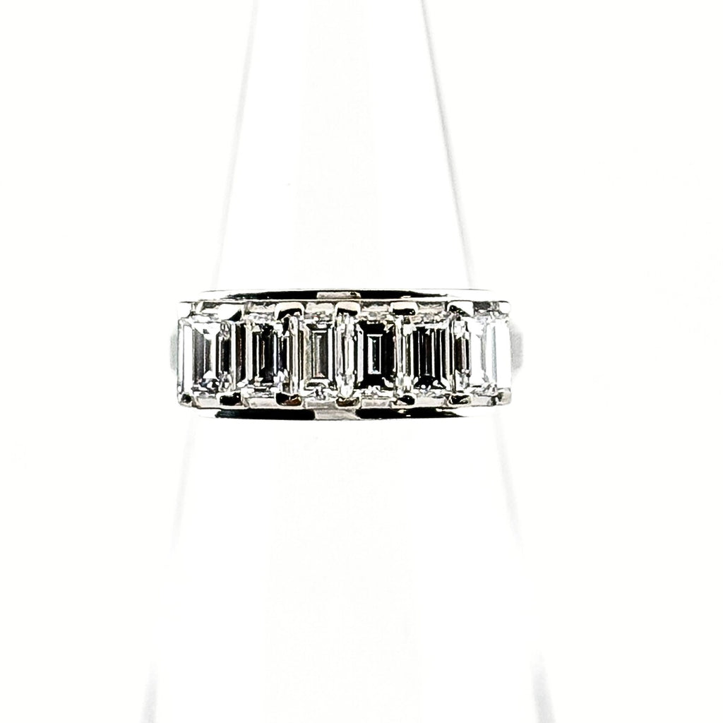 メレダイヤ デザインリング プラチナ 指輪 リング 7.5号 Pt900 ダイヤモンド レディース 【中古】nbjwl