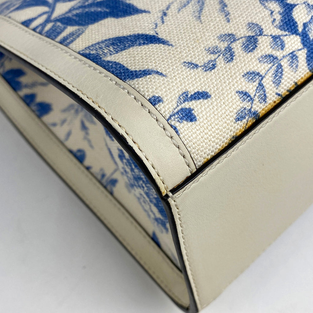 グッチ ハーバリウム トートバッグ ハンドバッグ 花柄 GGリボン トートバッグ GGキャンバス オフホワイト 432684 レディース 【中古】brbag