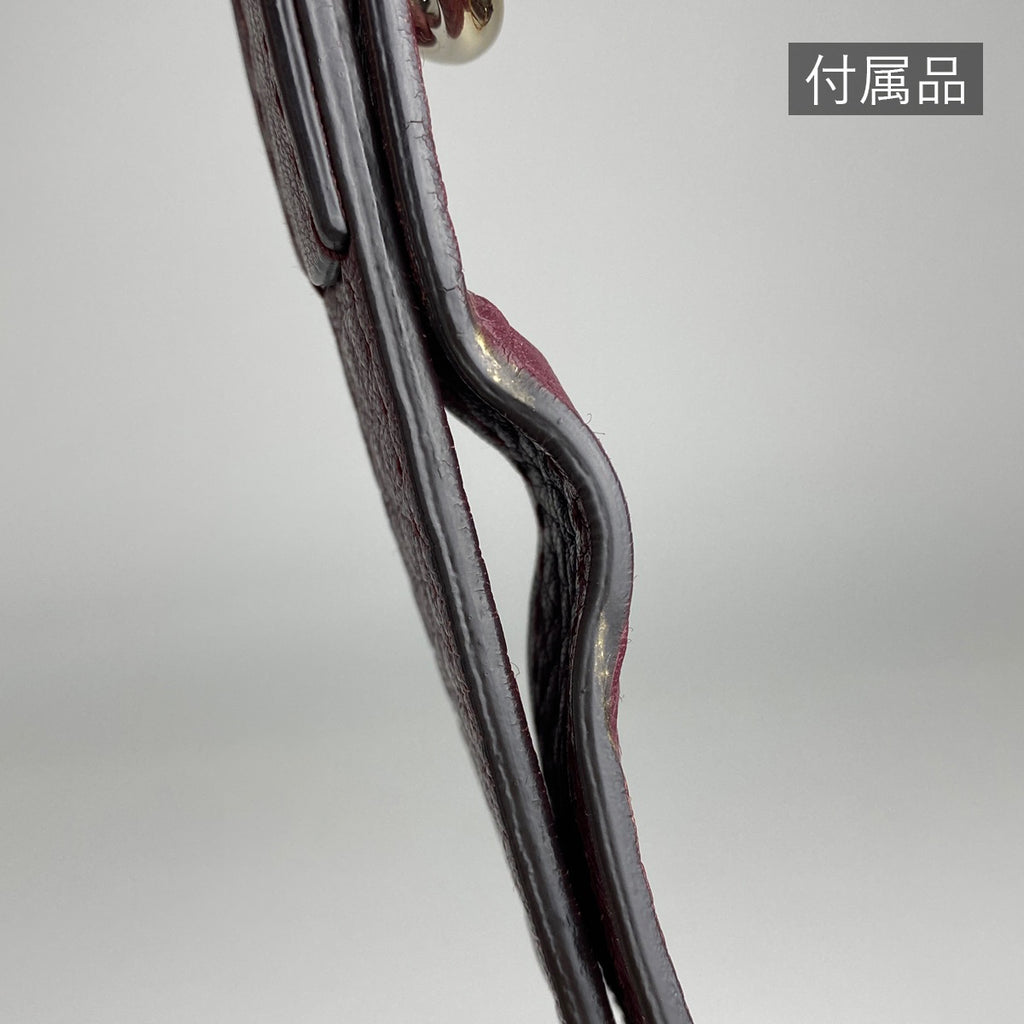 グッチ バンブー ショッパー ミディアム ハンドバッグ 2WAY ショルダーバッグ ハンドバッグ レザー ボルドー 323660 レディース 【中古】brbag