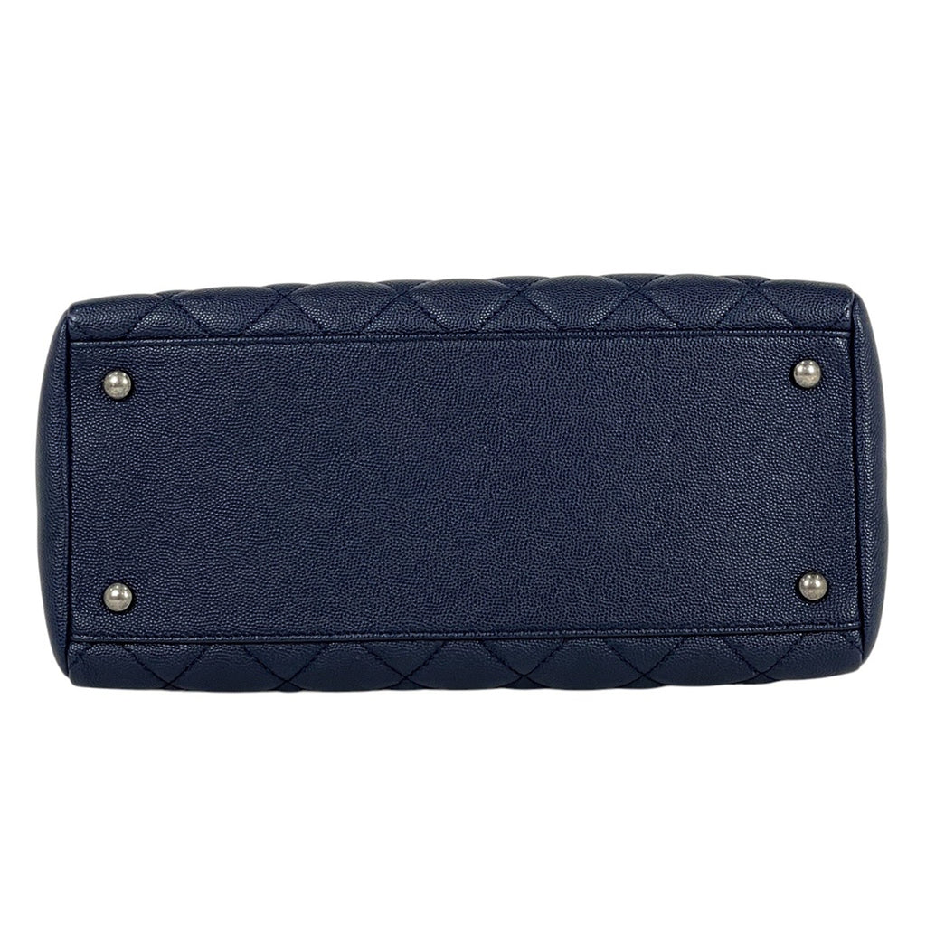 シャネル ココマーク ハンドバッグ 2WAY チェーン ショルダーバッグ マトラッセ ハンドバッグ レザー ネイビー レディース 【中古】brbag