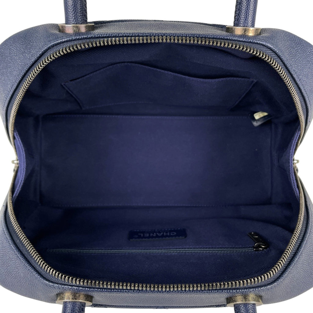 シャネル ココマーク ハンドバッグ 2WAY チェーン ショルダーバッグ マトラッセ ハンドバッグ レザー ネイビー レディース 【中古】brbag