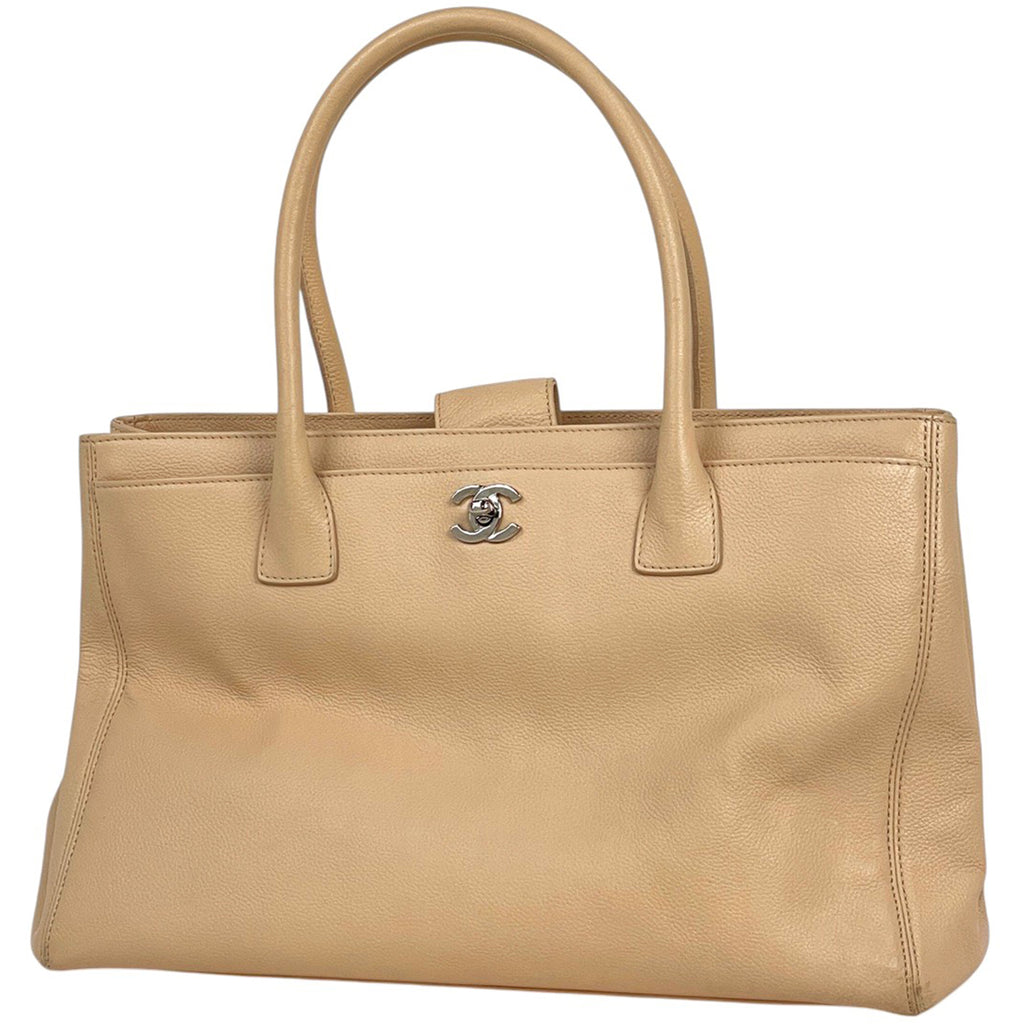 シャネル エグゼクティブライン トートバッグ ココマーク ハンドバッグ トートバッグ レザー ベージュ A15206 レディース 【中古】brbag