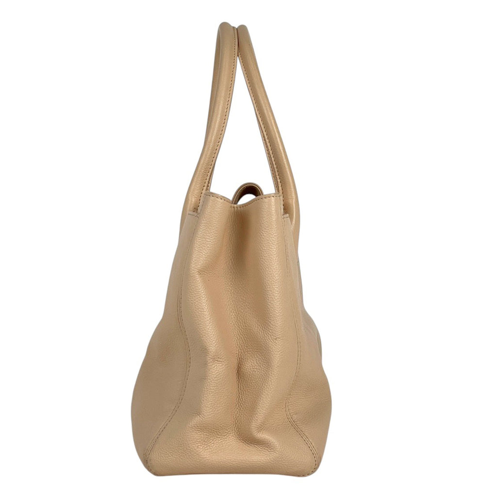 シャネル エグゼクティブライン トートバッグ ココマーク ハンドバッグ トートバッグ レザー ベージュ A15206 レディース 【中古】brbag