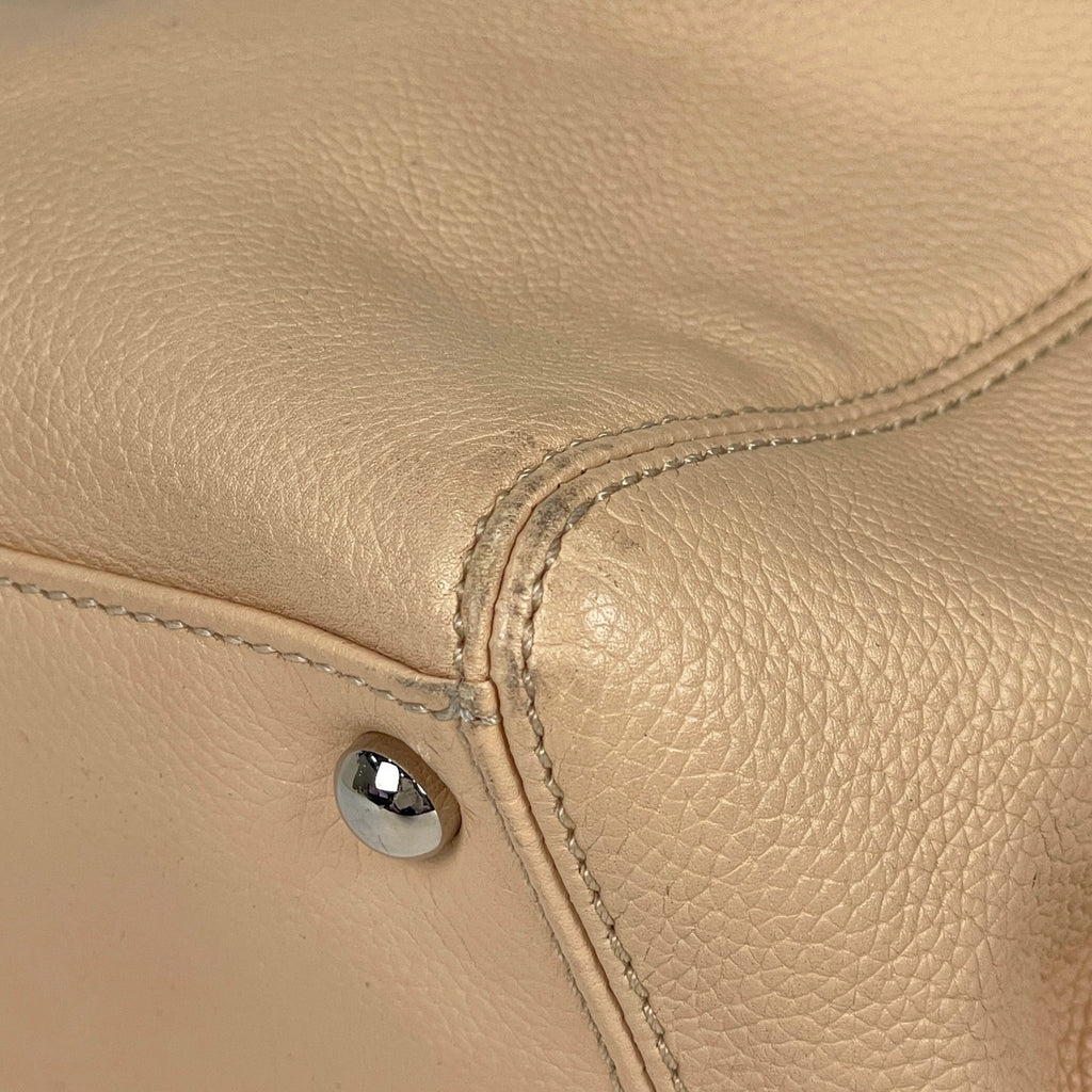 シャネル エグゼクティブライン トートバッグ ココマーク ハンドバッグ トートバッグ レザー ベージュ A15206 レディース 【中古】brbag