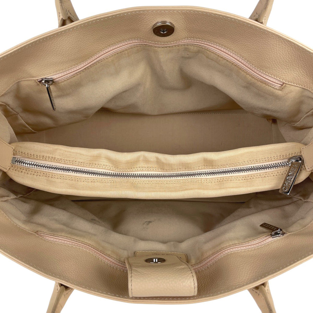 シャネル エグゼクティブライン トートバッグ ココマーク ハンドバッグ トートバッグ レザー ベージュ A15206 レディース 【中古】brbag