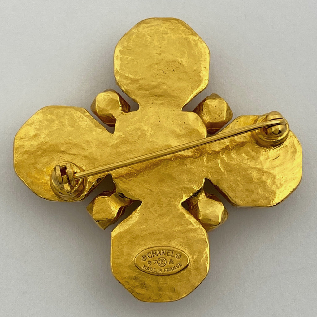 シャネル ココマーク ブローチ CCマーク ブローチ GP ゴールド レディース 【中古】bracc