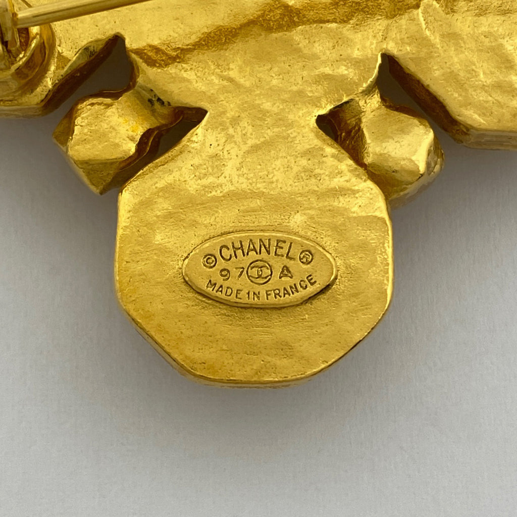 シャネル ココマーク ブローチ CCマーク ブローチ GP ゴールド レディース 【中古】bracc