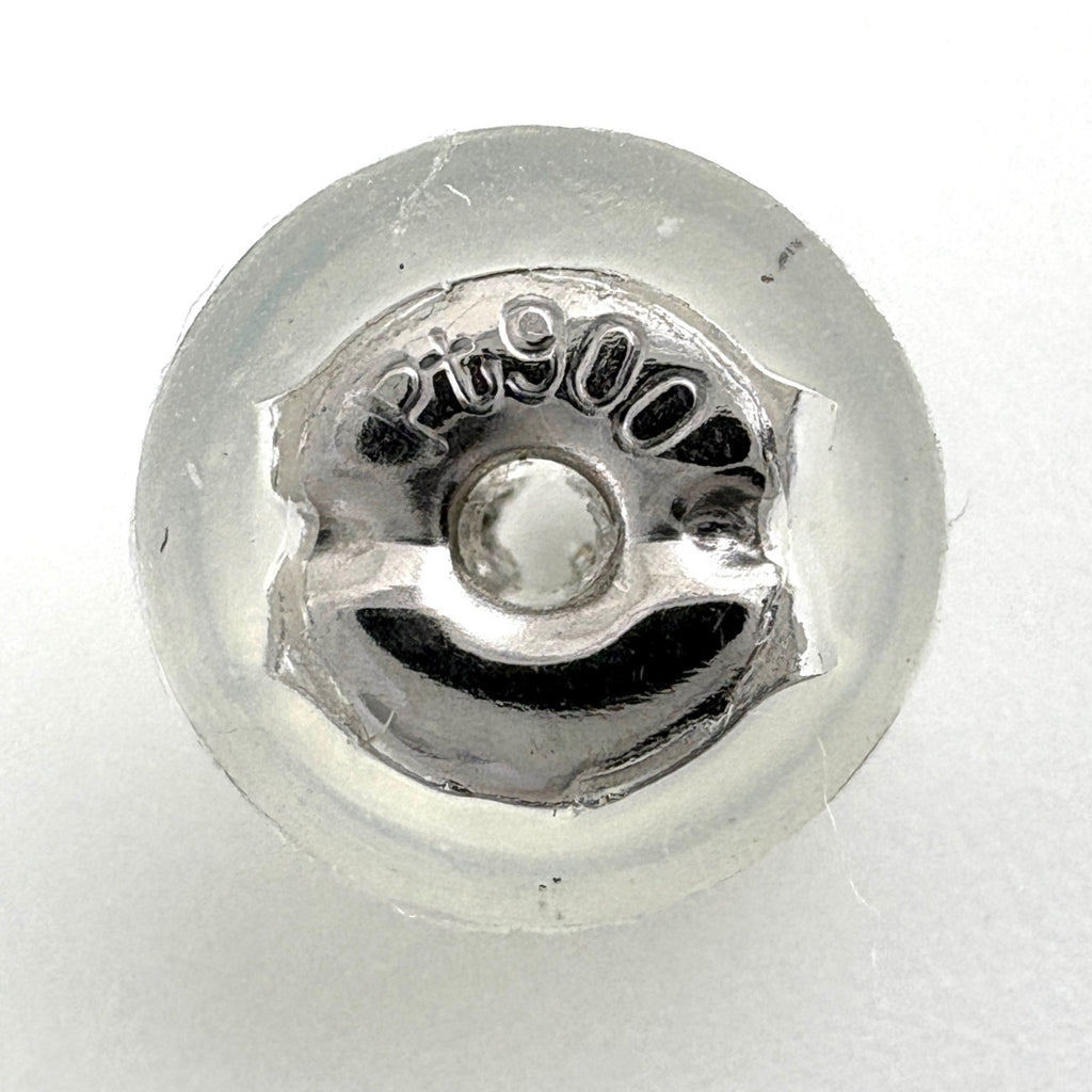 サファイア デザインピアス プラチナ メレダイヤ ピアス Pt900 サファイア ダイヤモンド レディース 【中古】nbjwl