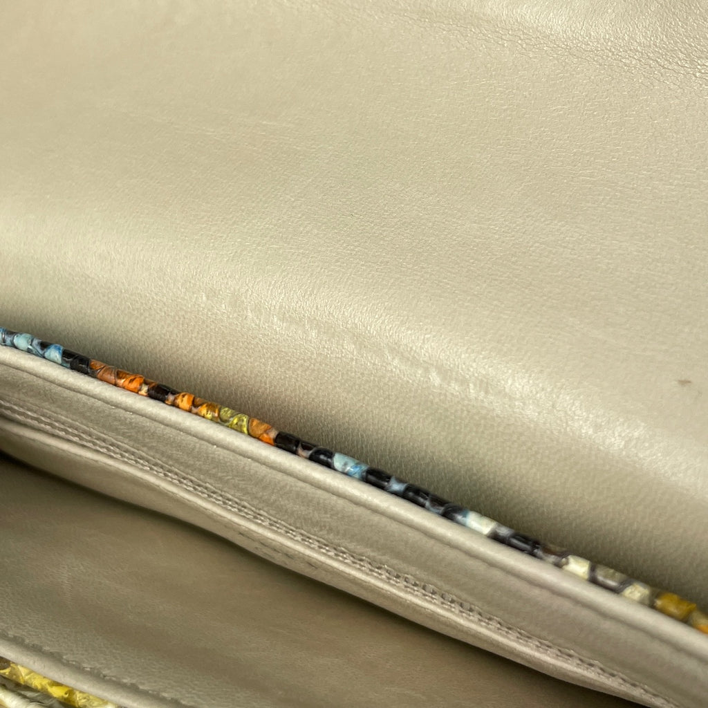 シャネル ココマーク クラッチバッグ セカンドバッグ ターンロック クラッチバッグ レザー イエロー マルチカラー レディース 【中古】brbag