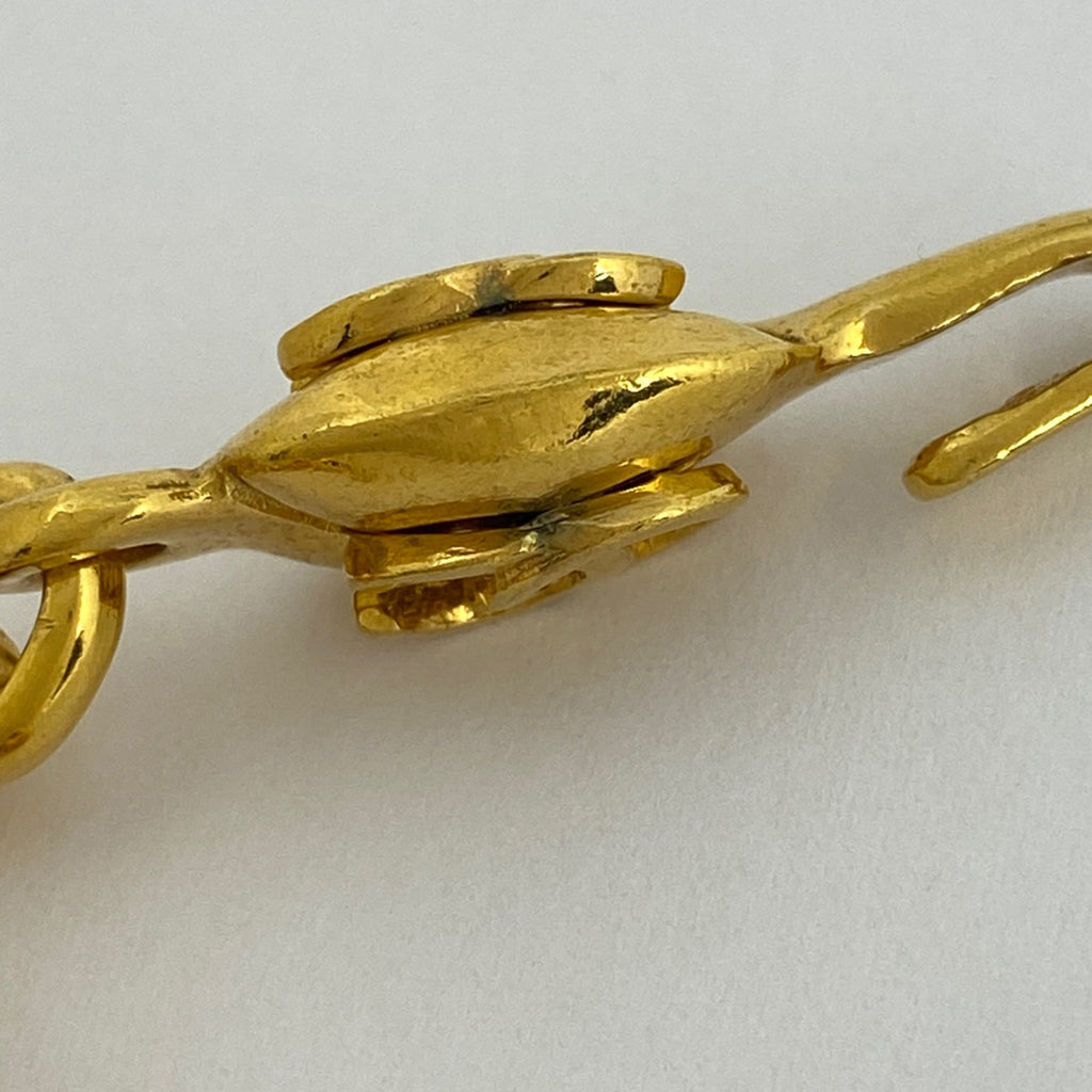 シャネル ココマーク チェーン ネックレス CCマーク ネックレス GP ゴールド レディース 【中古】bracc