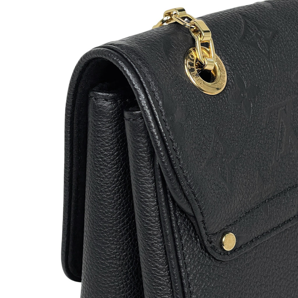 ルイ・ヴィトン サンジェルマン MM Wチェーン 2WAY ショルダーバッグ モノグラムアンプラント ノワール(ブラック) M48933 レディース 【中古】brbag