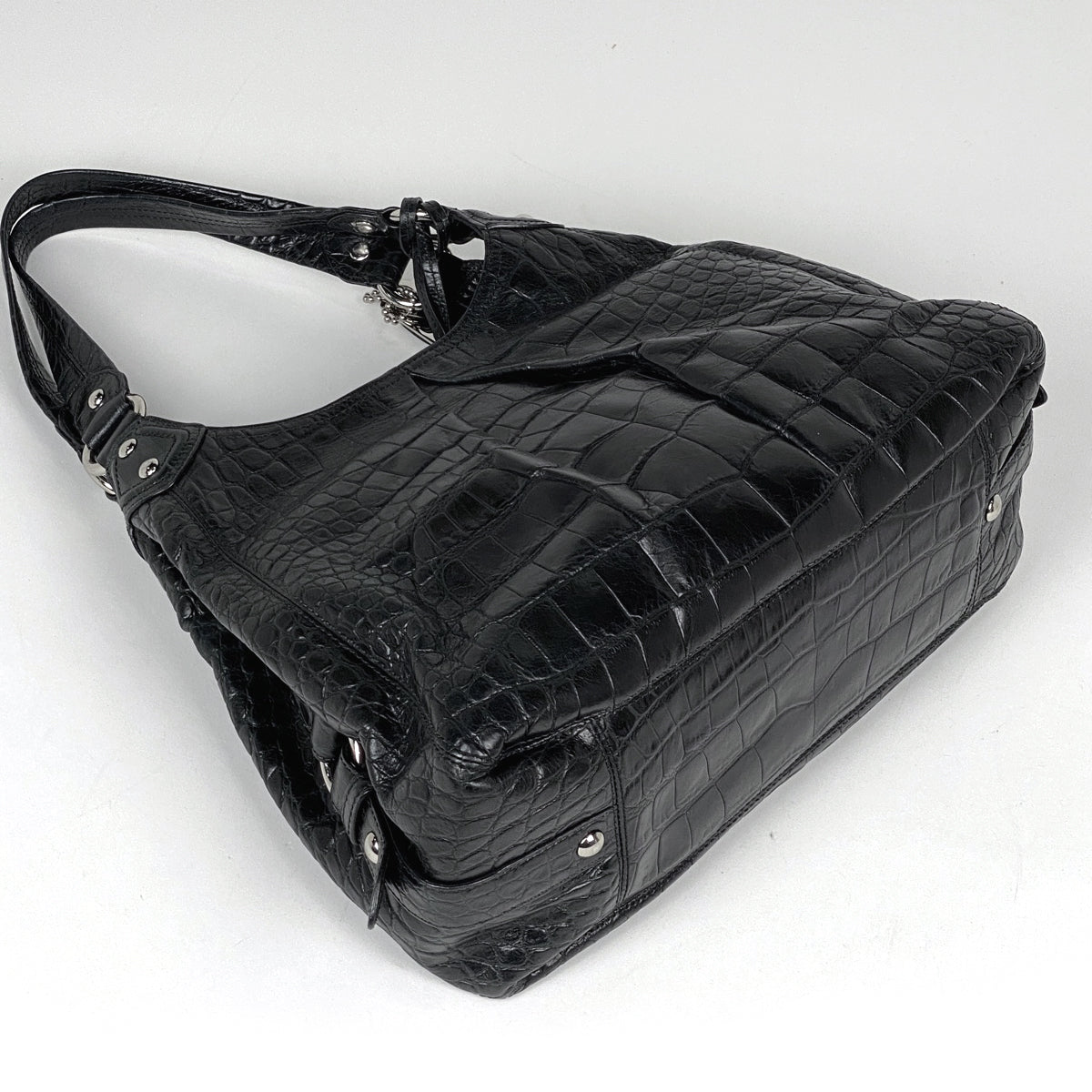 バイセル公式】コーチ ロゴ ショルダーバッグ ハンドバッグ 型押し