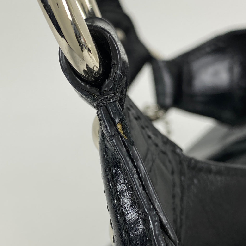 コーチ ロゴ ショルダーバッグ ハンドバッグ 型押し ショルダーバッグ レザー ブラック 14602 レディース 【中古】brbag