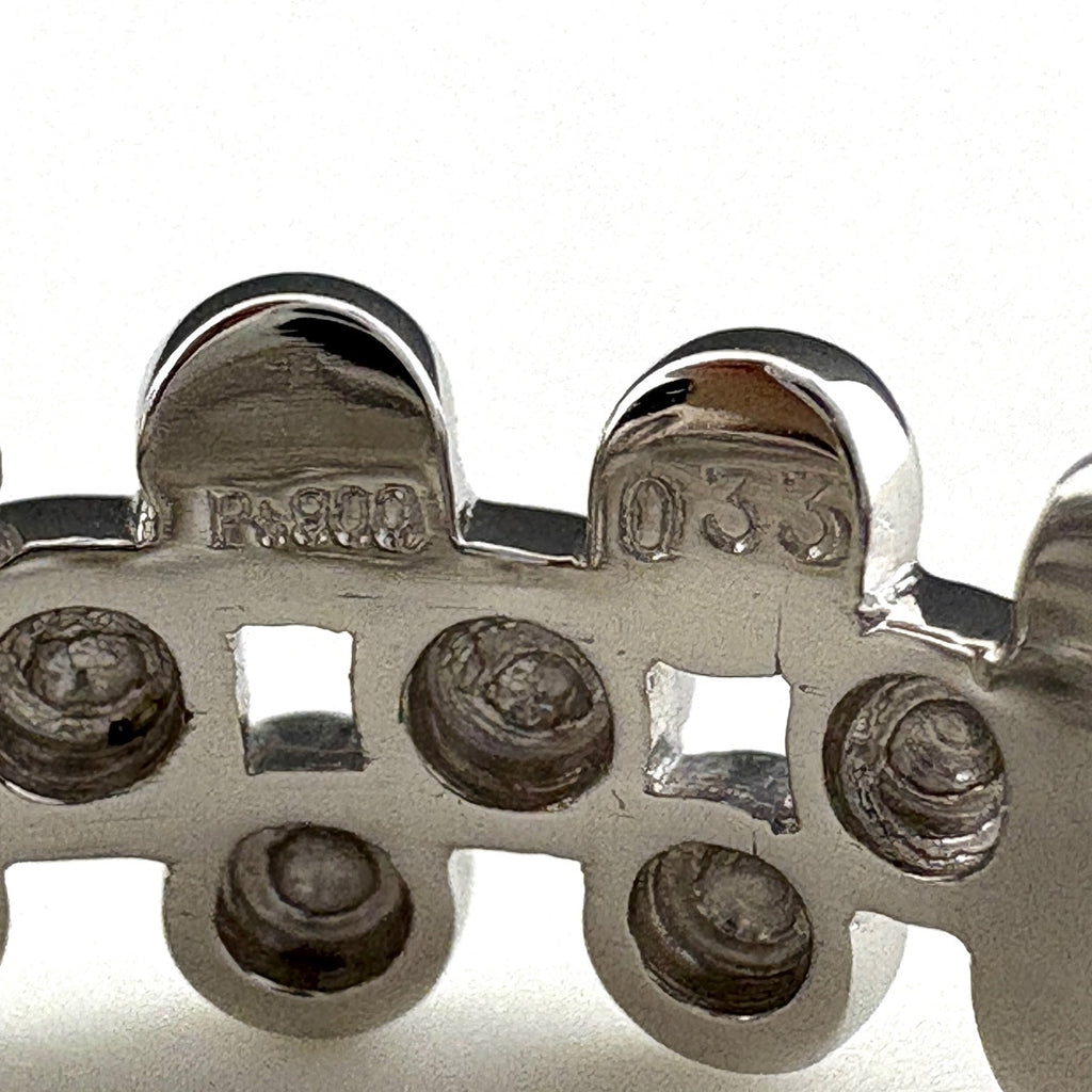 Pt900 ダイヤモンド リング 12.5号 0.33ct フラワーモチーフ レディース 中古 nbjwl