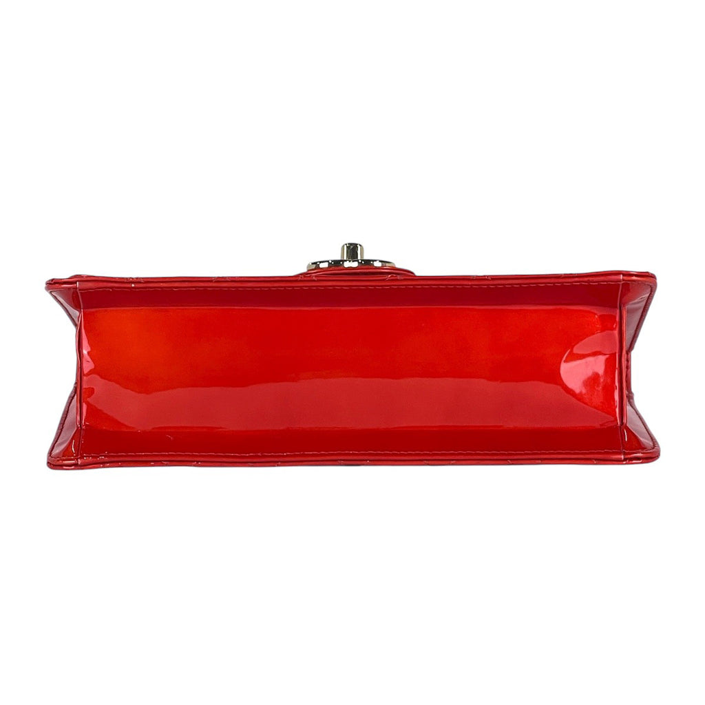 シャネル ココマーク チェーン ショルダーバッグ マトラッセ エナメル ショルダーバッグ パテントレザー レッド レディース 【中古】brbag