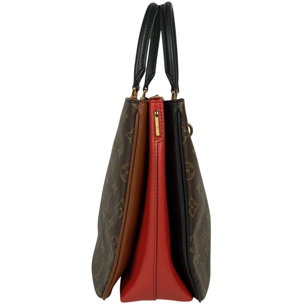 ルイ・ヴィトン ミルフィーユ 2WAY ショルダーバッグ ハンドバッグ モノグラム ブラウン レッド M44254 レディース 【中古】brbag