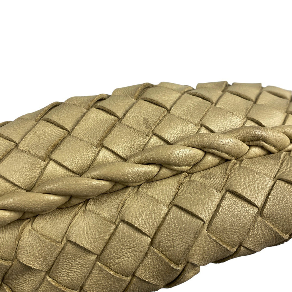 ボッテガヴェネタ イントレチャート ハンドバッグ ワンショルダー ナッパ ハンドバッグ レザー クリーム レディース 【中古】brbag