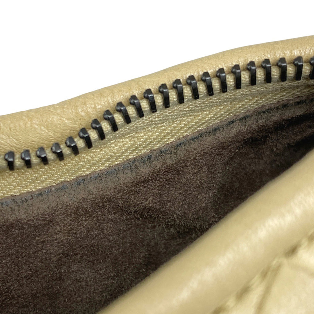 ボッテガヴェネタ イントレチャート ハンドバッグ ワンショルダー ナッパ ハンドバッグ レザー クリーム レディース 【中古】brbag