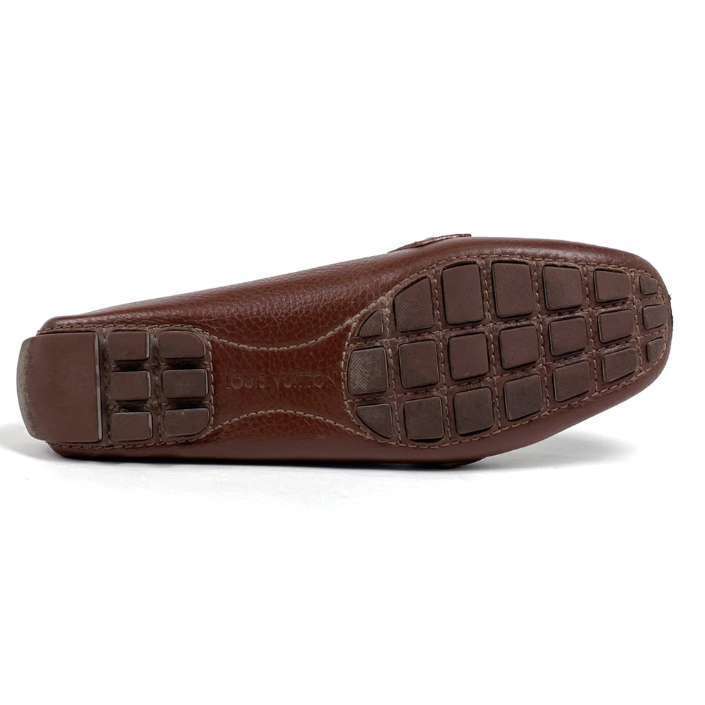 ルイ・ヴィトン モノグラム ドライビングシューズ モンテカルロ ライン ローファー 靴 ドライビングシューズ レザー ブラウン レディース 【中古】brapp