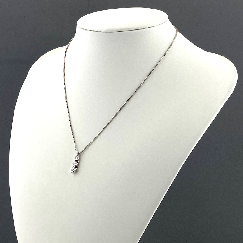 メレダイヤ デザインネックレス プラチナ ペンダント ネックレス Pt850 ダイヤモンド レディース 【中古】nbjwl