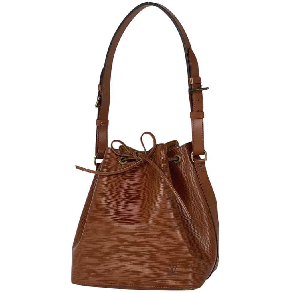 ルイ・ヴィトン プチ ノエ ワンショルダー 肩掛け 巾着型 ショルダーバッグ エピ ケニアブラウン M44103 レディース 【中古】brbag
