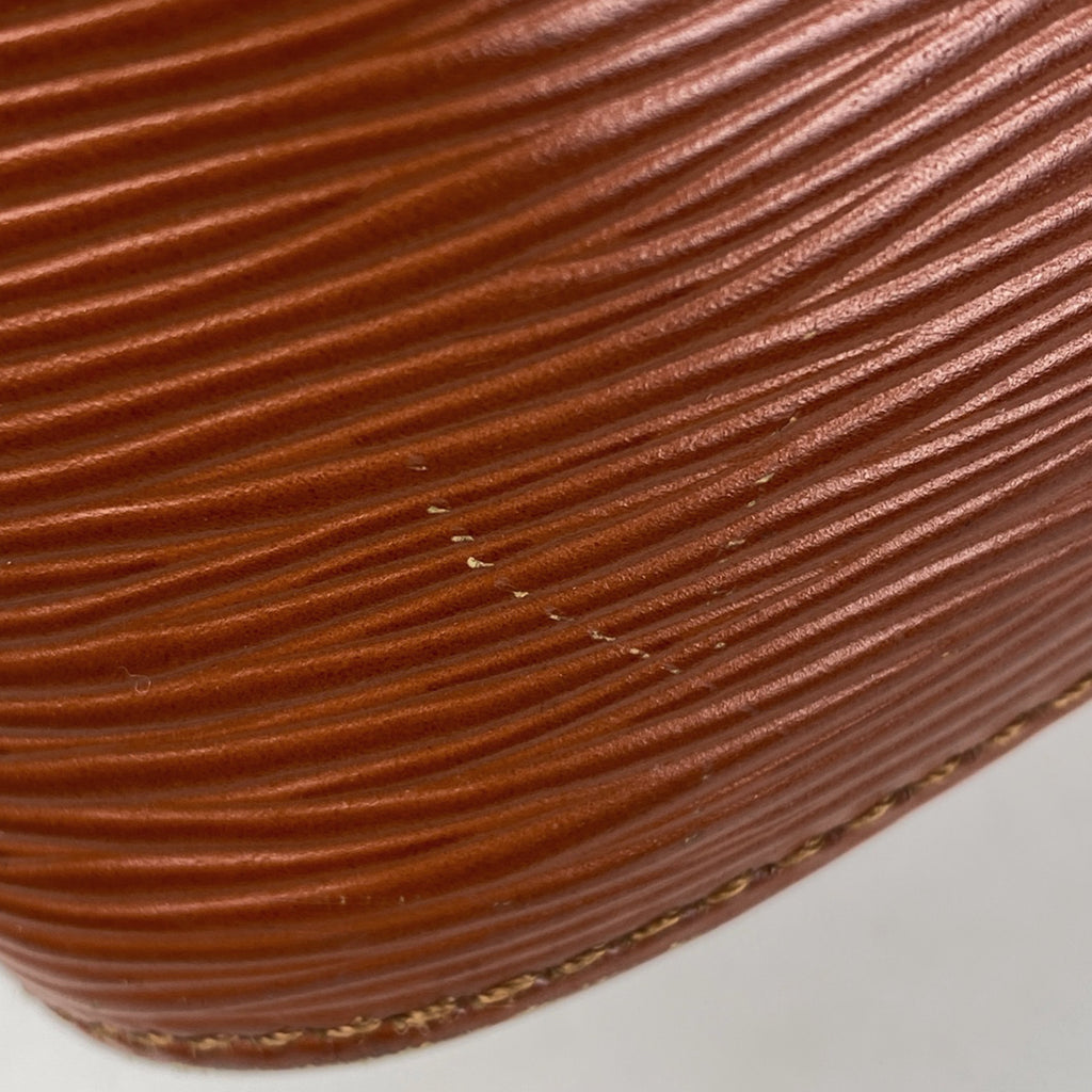 ルイ・ヴィトン プチ ノエ ワンショルダー 肩掛け 巾着型 ショルダーバッグ エピ ケニアブラウン M44103 レディース 【中古】brbag