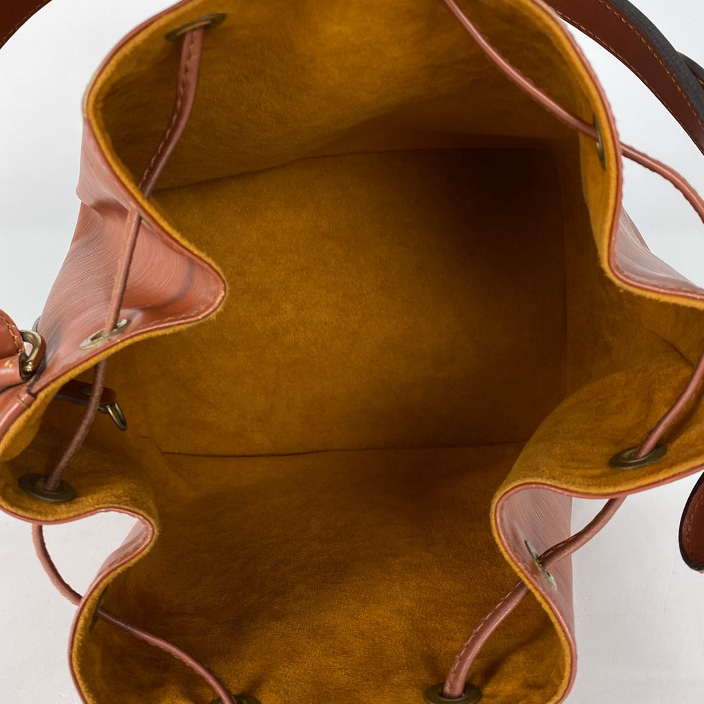 ルイ・ヴィトン プチ ノエ ワンショルダー 肩掛け 巾着型 ショルダーバッグ エピ ケニアブラウン M44103 レディース 【中古】brbag