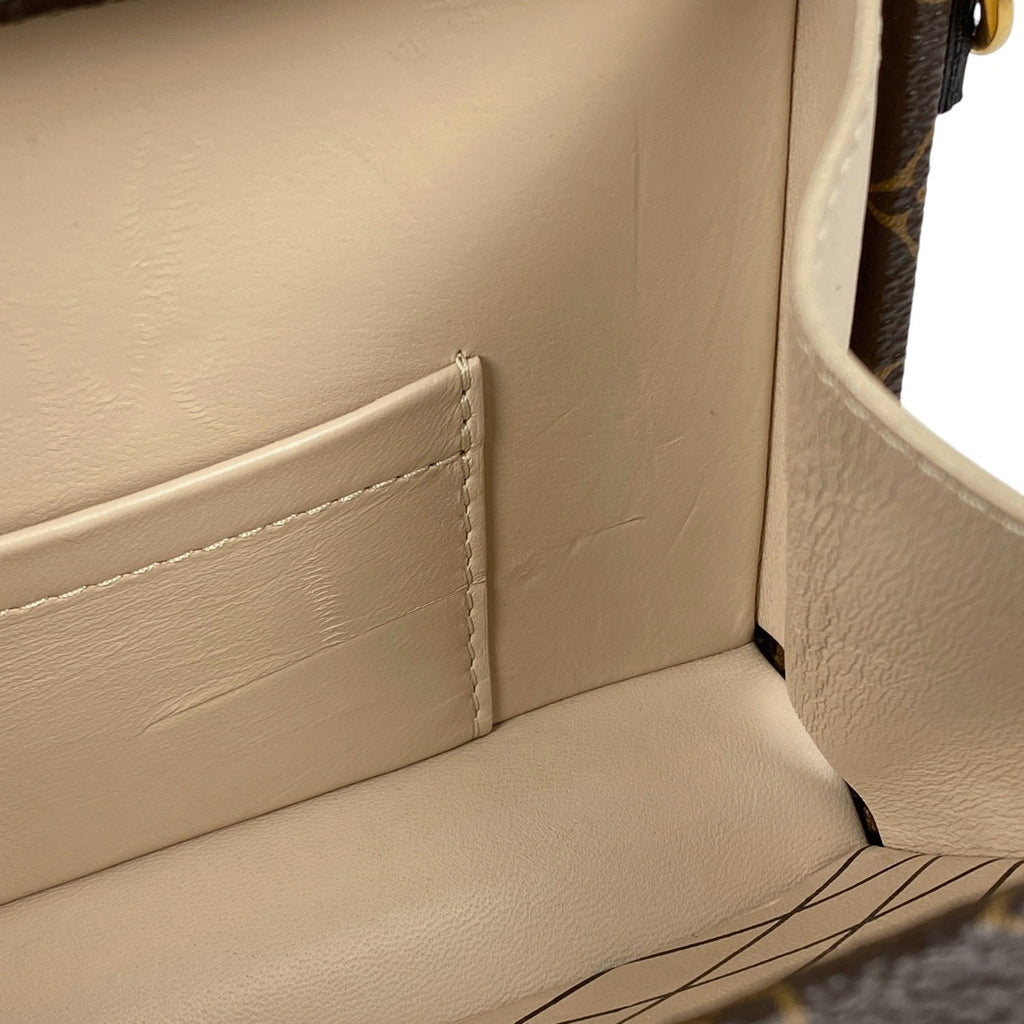 ルイ・ヴィトン プティット マル 2WAY クラッチバッグ トランク クラッチバッグ モノグラム ブラウン ノワール(ブラック) M44199 レディース 【中古】brbag