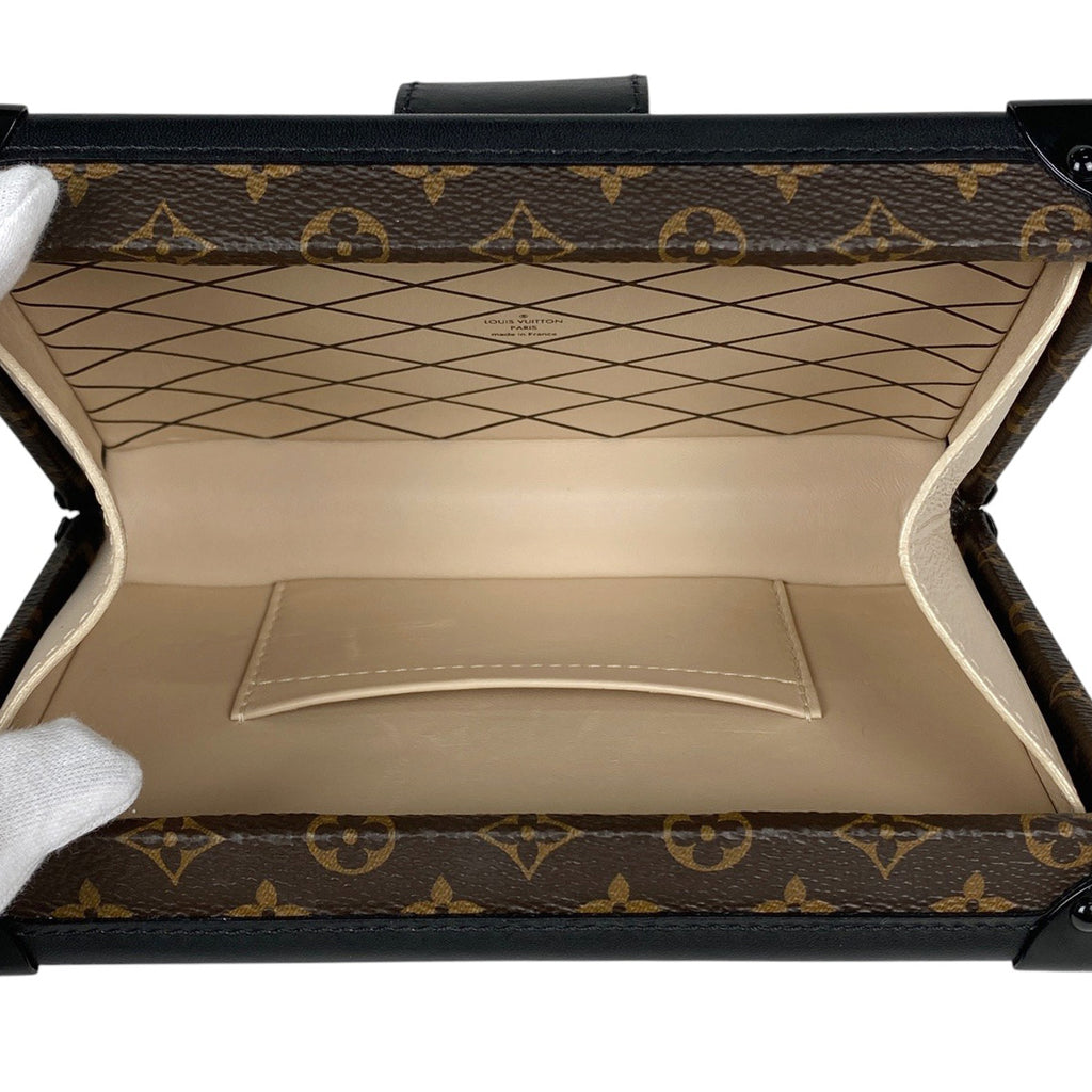 ルイ・ヴィトン プティット マル 2WAY クラッチバッグ トランク クラッチバッグ モノグラム ブラウン ノワール(ブラック) M44199 レディース 【中古】brbag