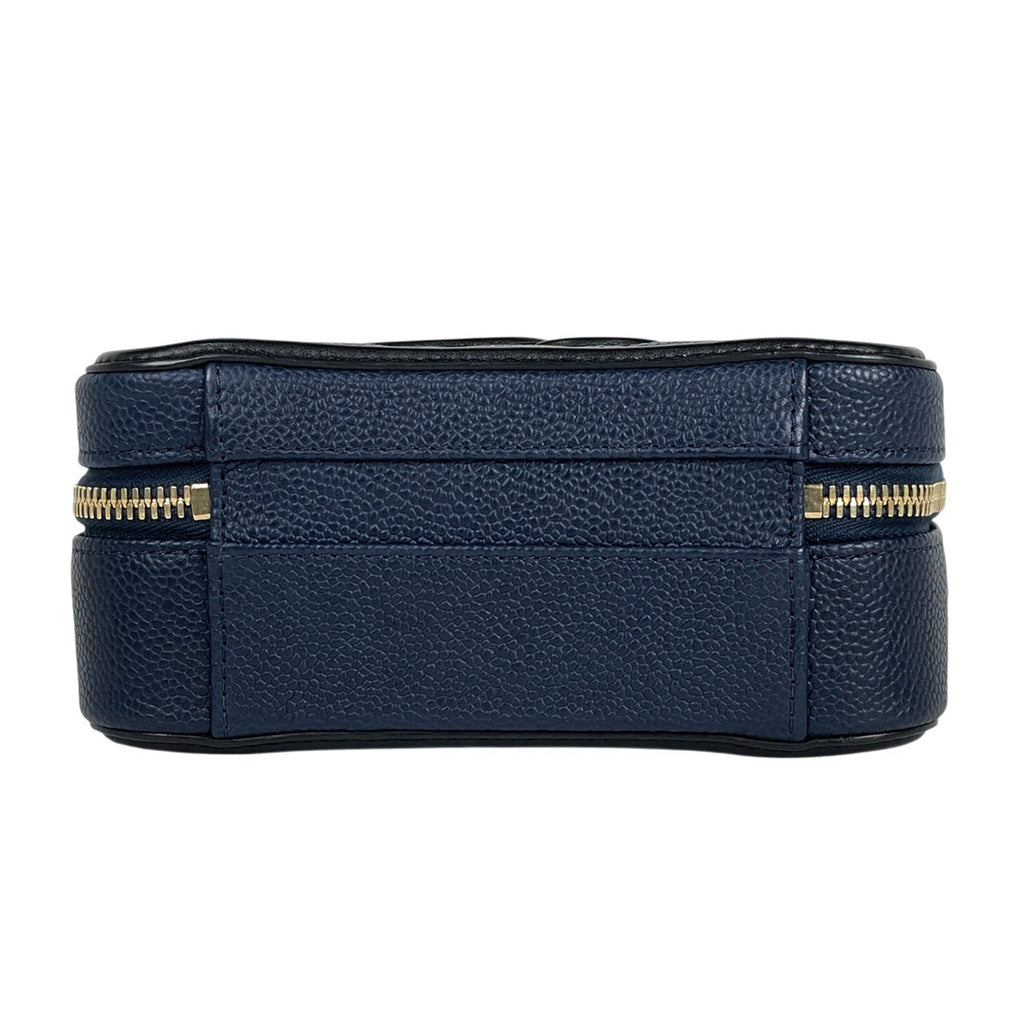 シャネル ココマーク チェーンショルダーバッグ CCフィリグリー 2WAY バニティバッグ ショルダーバッグ キャビアスキン ネイビー レディース 【中古】brbag